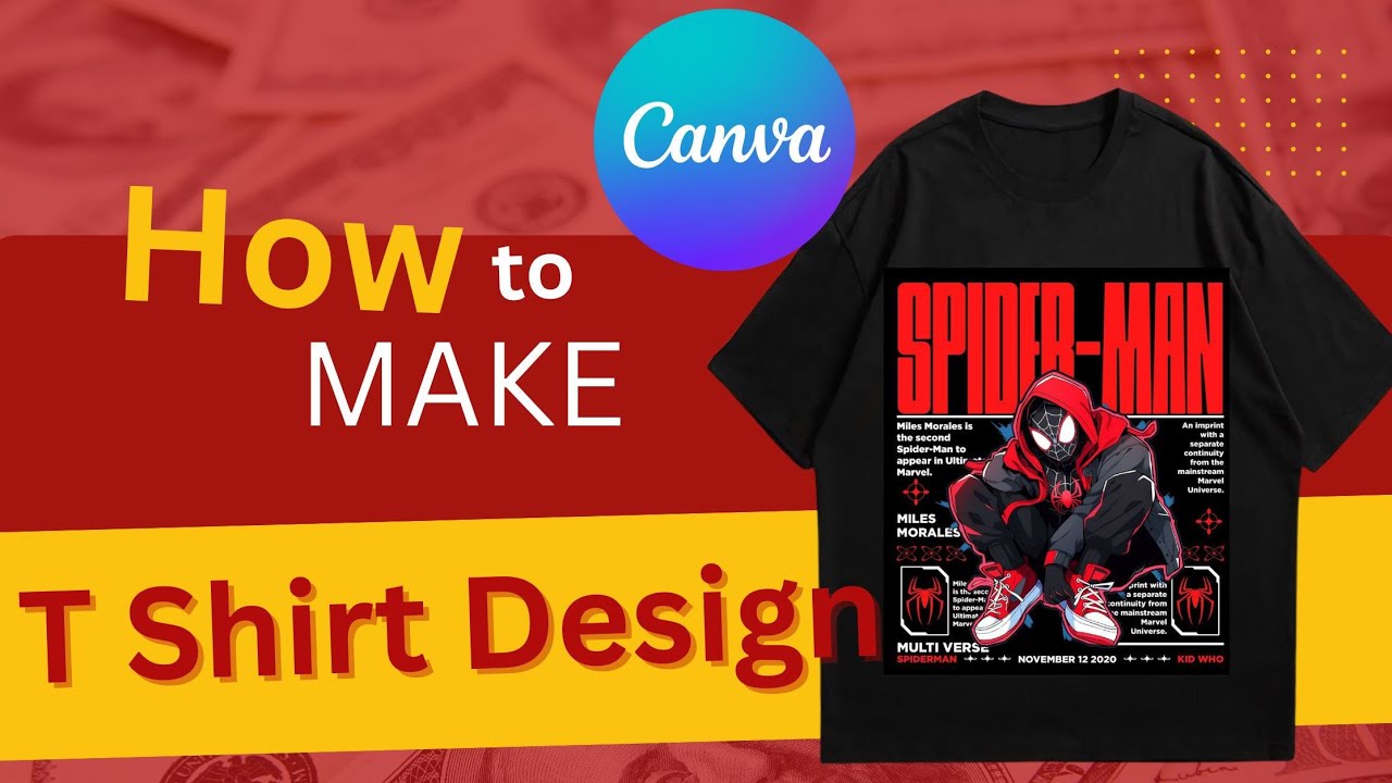 Canva နဲ့ T Shirt Design ဆွဲနည်း / how to create  t shirt design with Canva 2025