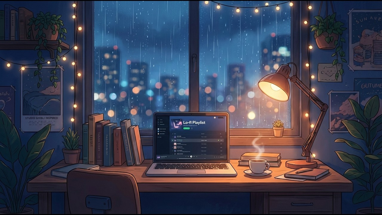 Quiet Night Lofi ✨ Calm Study Beats for Focus & Relax
