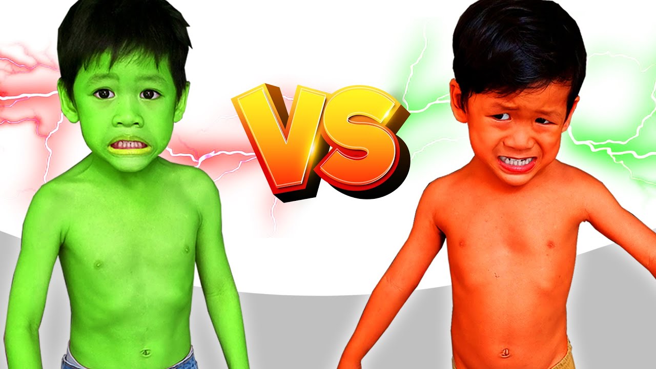 รวมคลิป สองพี่น้องยักษ์เขียว VS ยีกษ์แดง | โอ้นายช็อต