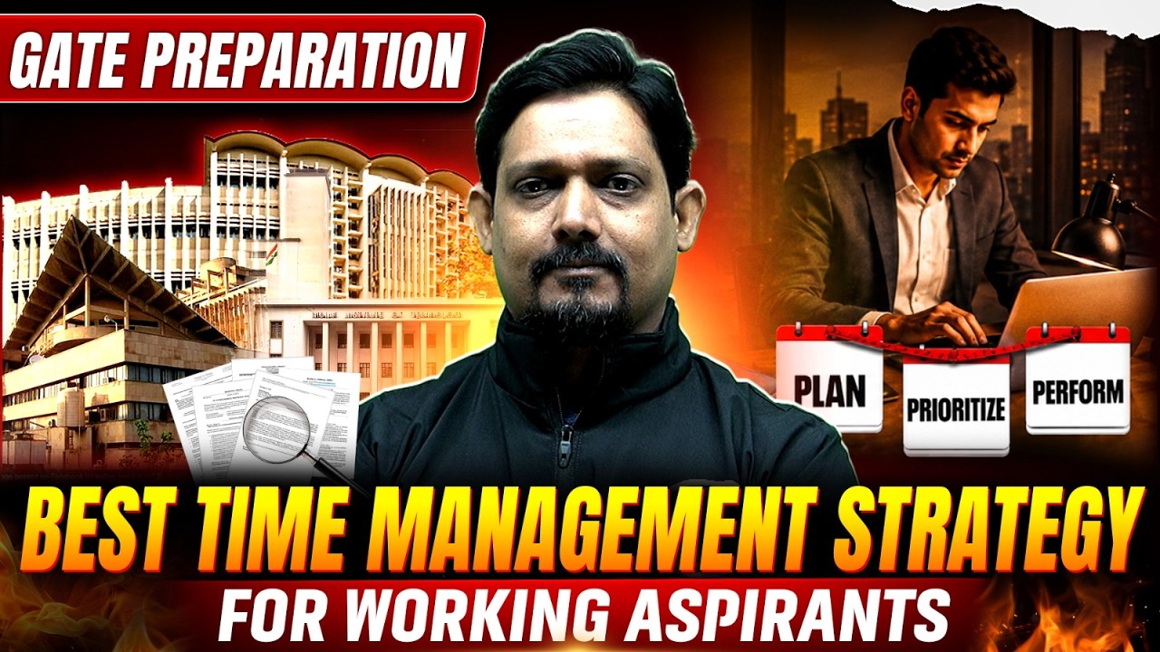 GATE Preparation Strategy | Best Time Management Strategy for GATE Working Professionals 🚀