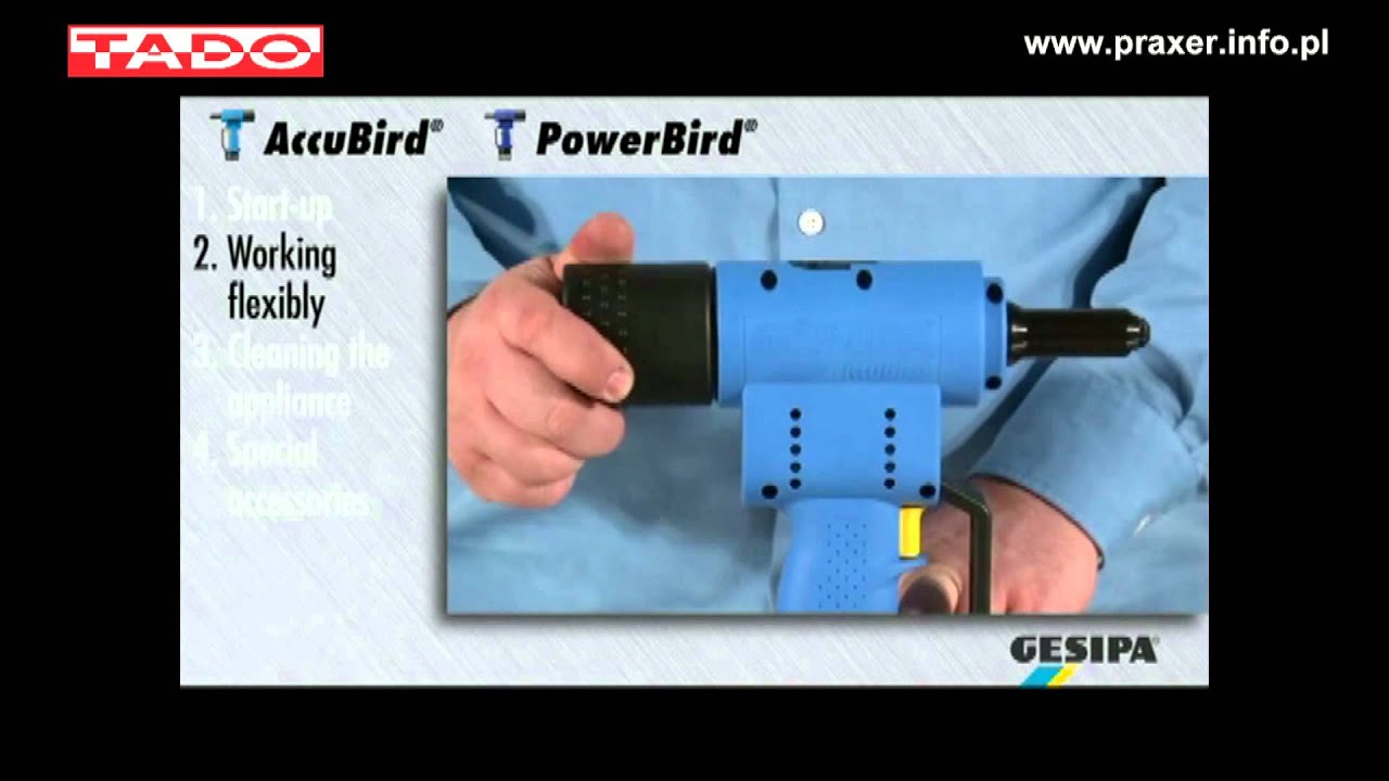 Nitownice Gesipa  AccuBird i Power Bird przygotowanie do ekspluatacji i uruchomienie