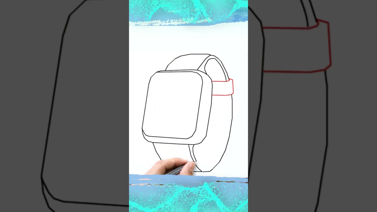 How to draw a Smartwatch