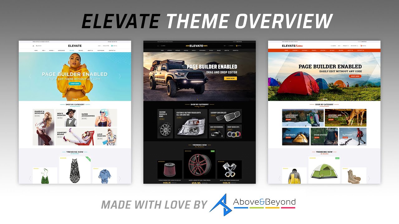 Elevate BigCommerce Theme Overview