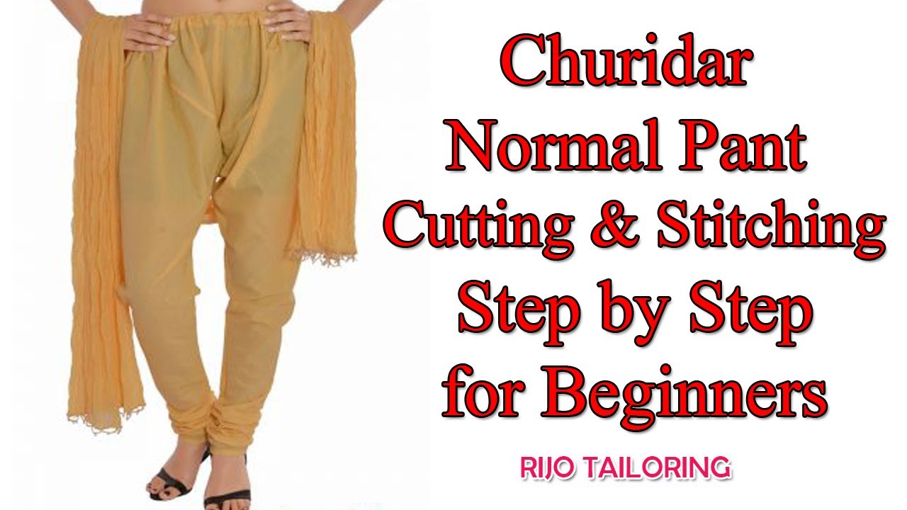 churidar normal pant cutting and stitching | churidar pant cutting and stitching easy method tamil