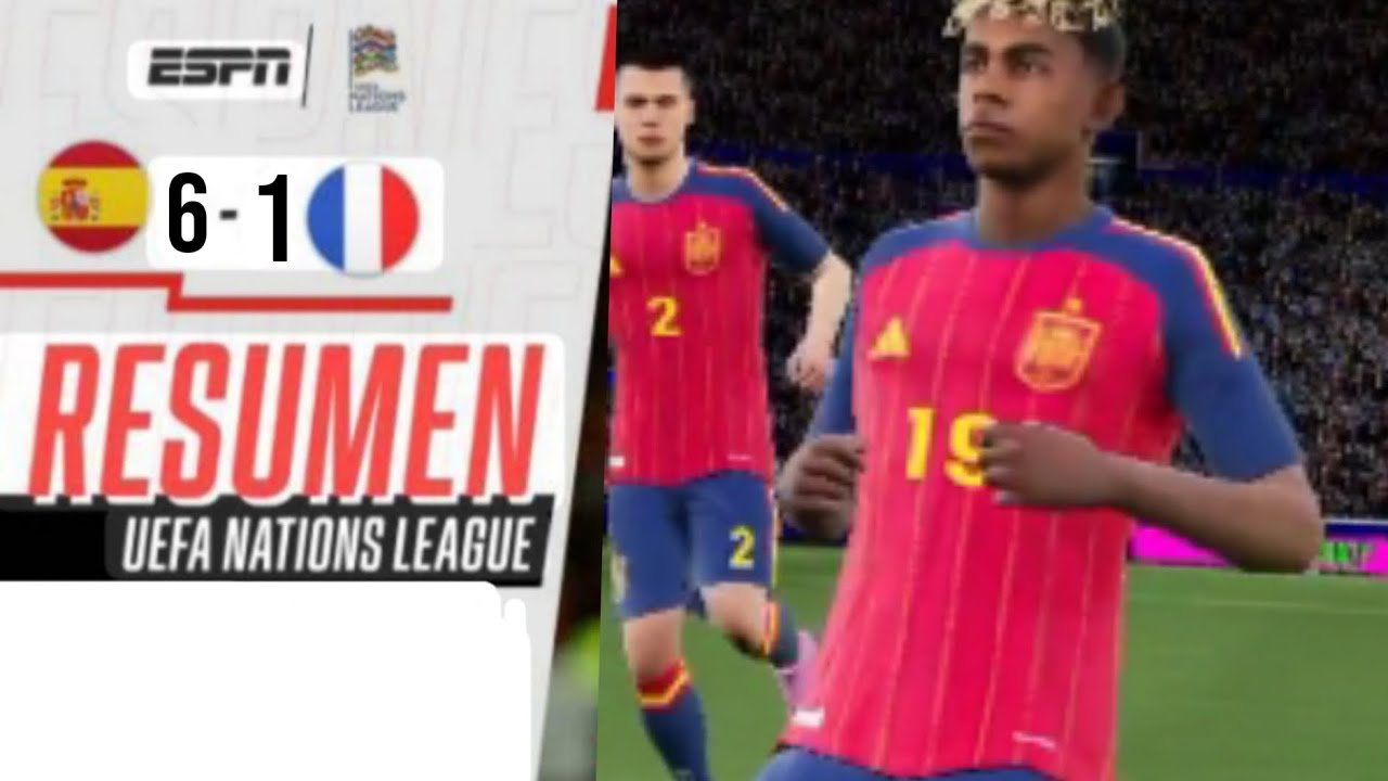 EL EQUIPO DE LAMINE YAMAL GOLEO A LA FRANCIA DE MBAPPE