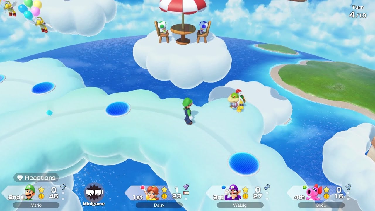 Super Mario Party Jamboree #153 Mario's Rainbow Castle Luigi vs Daisy vs Birdo vs Waluigi