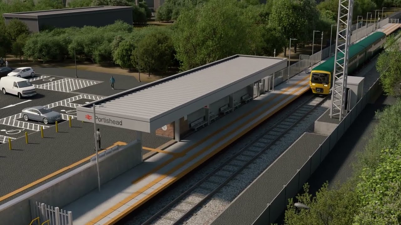 How the new Portishead Station in North Somerset will look...