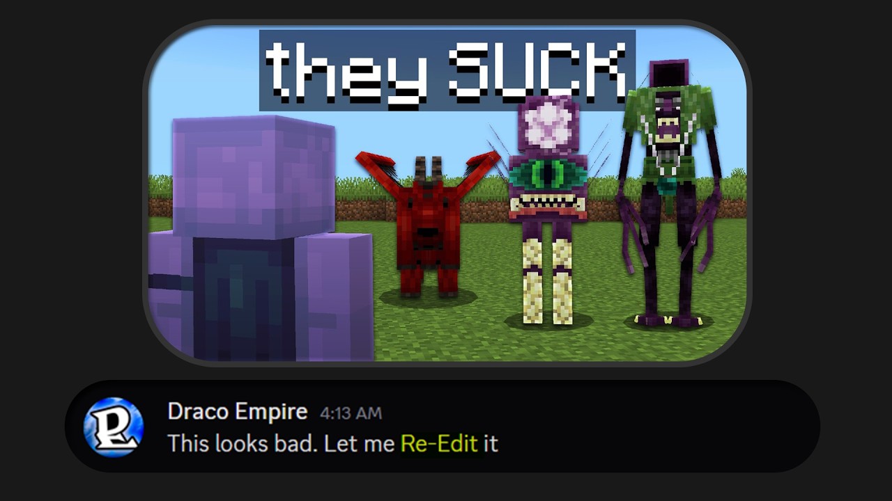 I Re-Edited Minecraft bedrock's biggest creators video @Evident