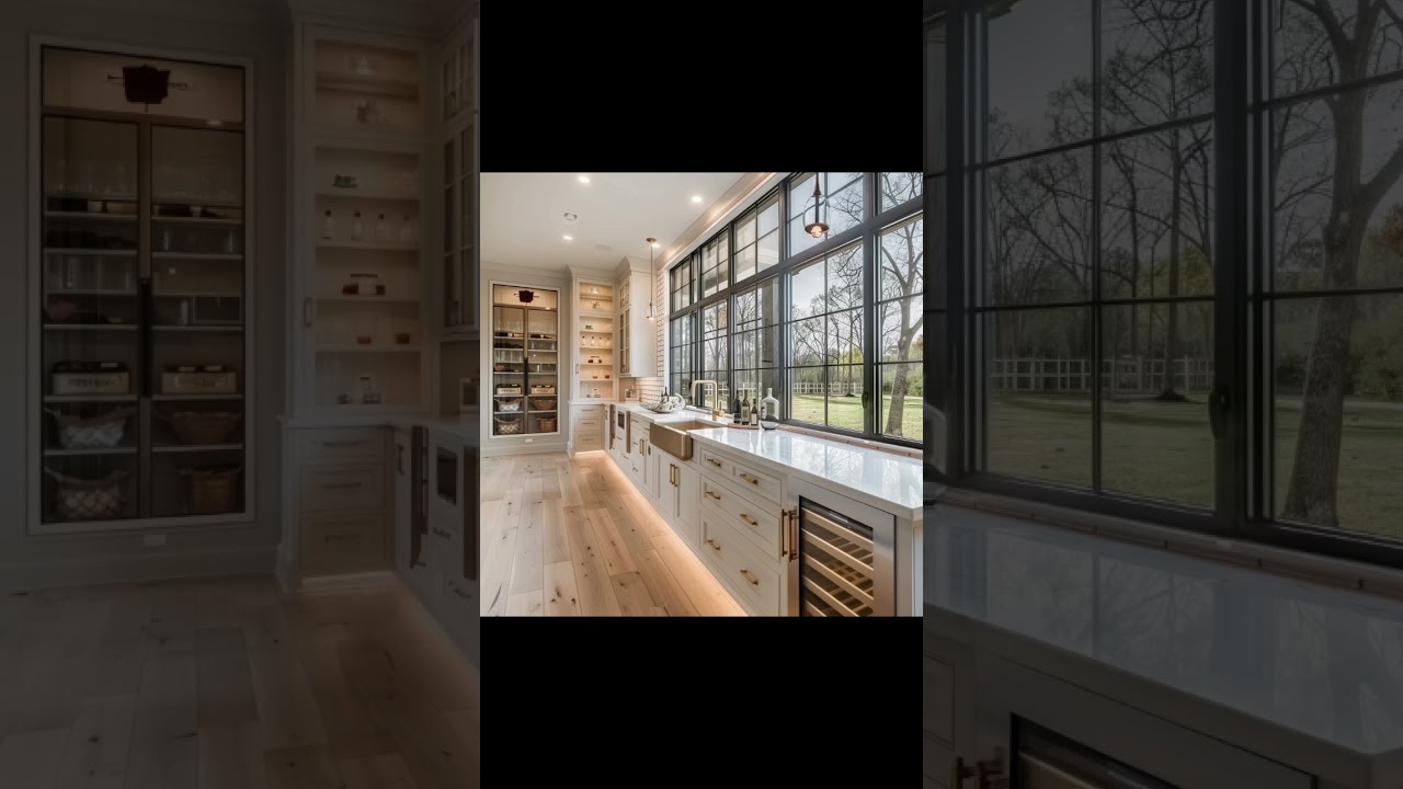 Traditional butler pantry design
