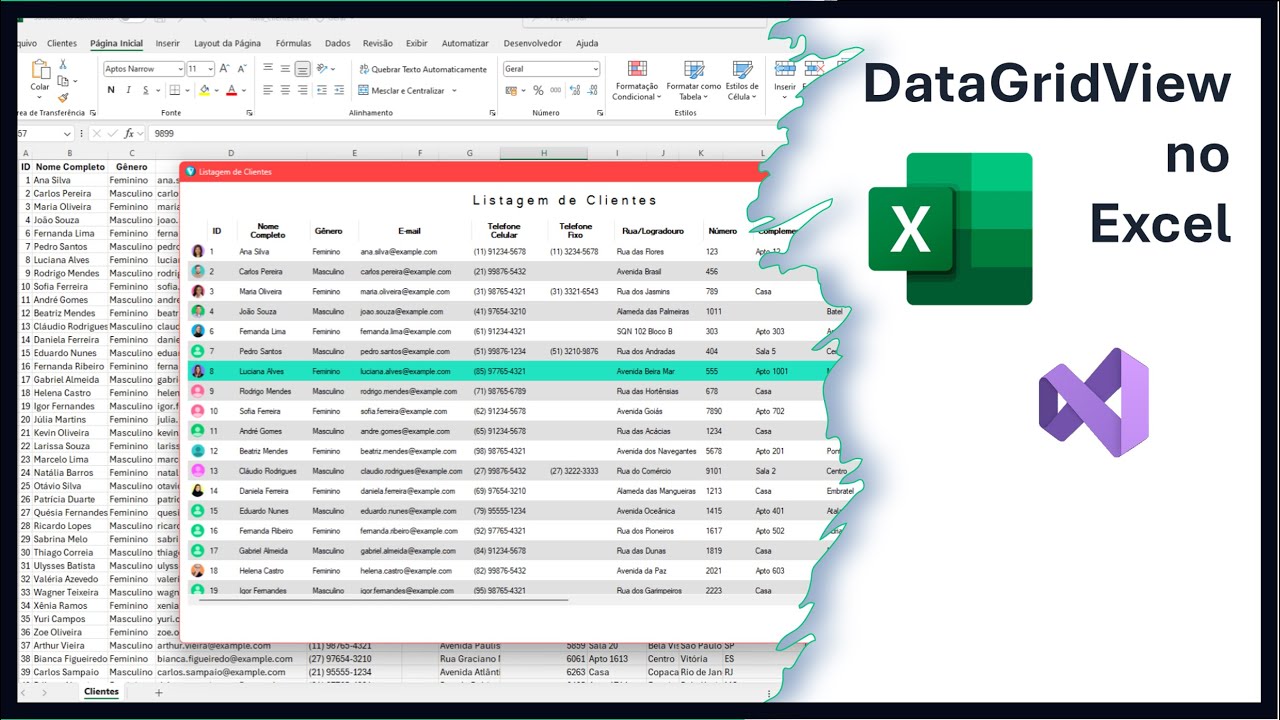 DatagridView no Excel em poucos minutos - Aprenda a criar e personalizar