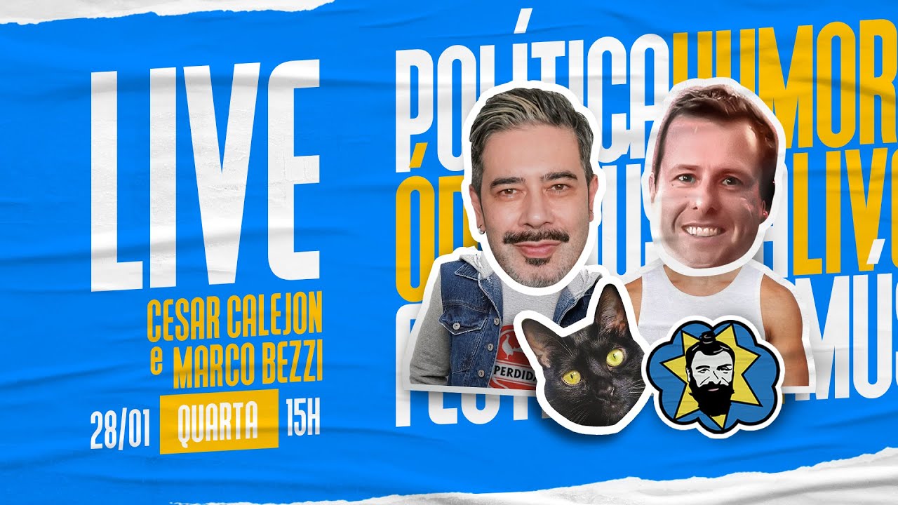 🔴 LIVE 15H-QUARTA (28/1): AS NOTÍCIAS E POLÊMICAS DO DIA COM BEZZI E CALEJON | Galãs Feios