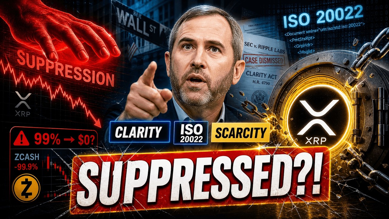 XRP SUPRESSED AHEAD OF CLARITY, ISO & SCARCITY? - 99% IS HEADED TO $0! - ZCASH CRASH VS FLR & XRP