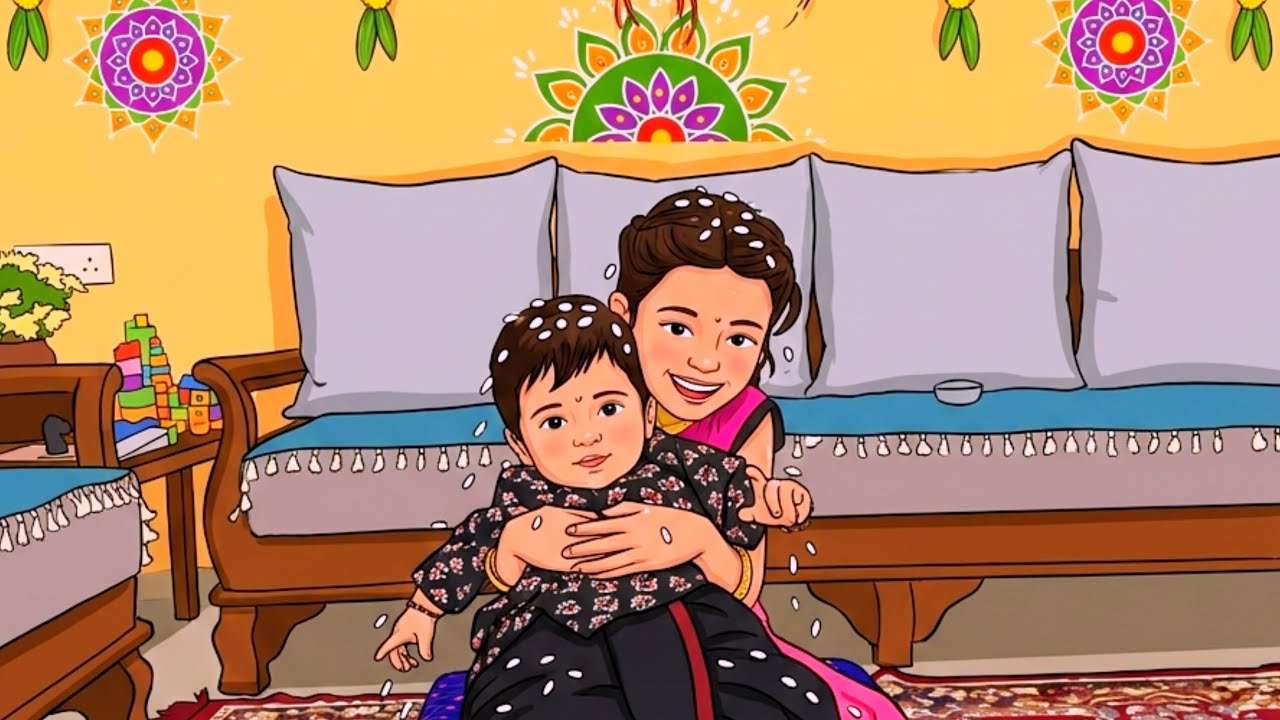 My Baby's 1st Bornhan ! 🍫 5 months old Sankranti Celebration | Me & My Triple A | @MeMyTripleA  