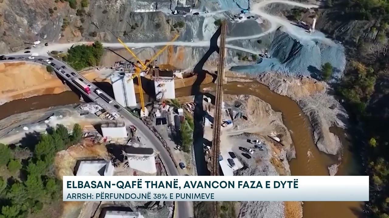 Rruga Elbasan-Qafë Thanë, avancon faza e dytë - ARRSH: Përfundojnë 38% e punimeve