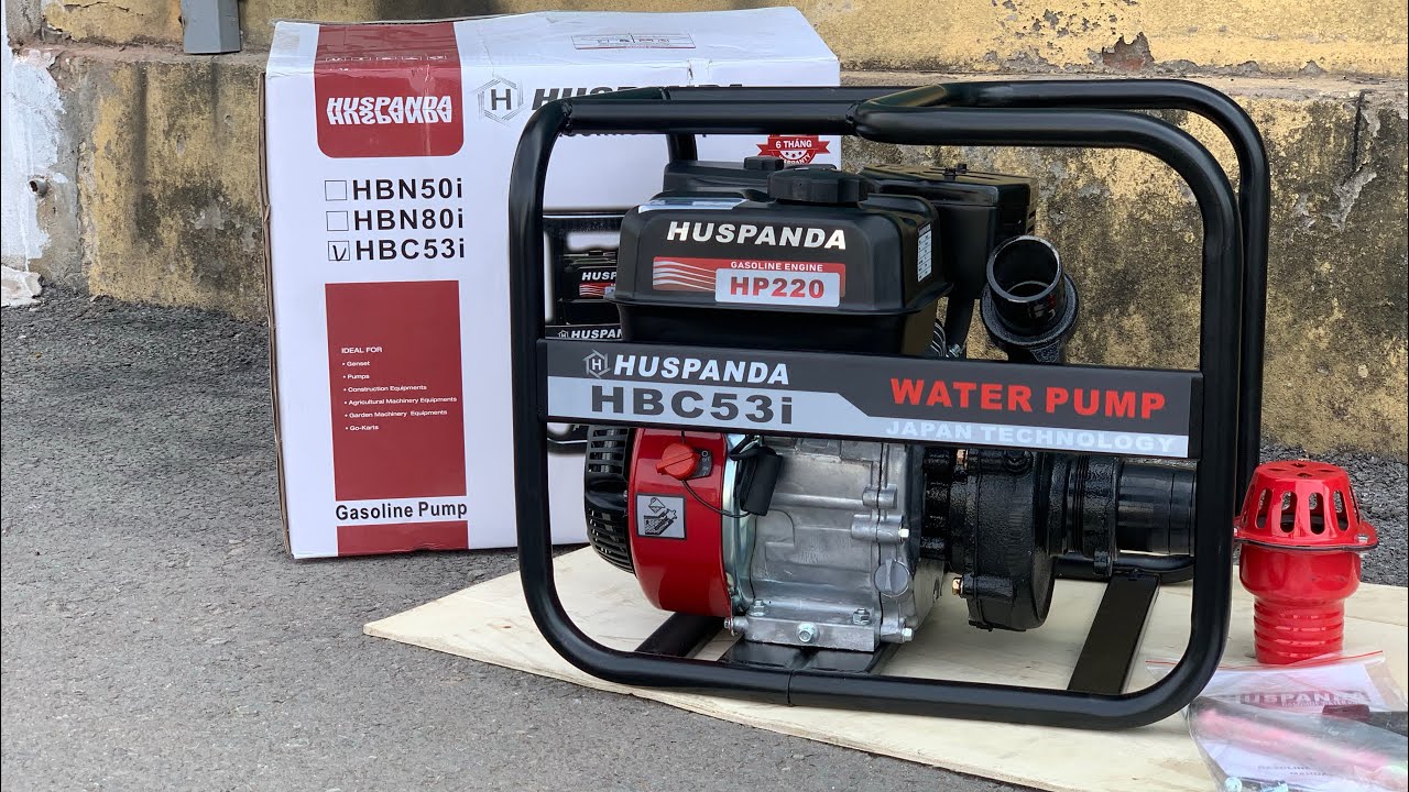 Máy Bơm Nước Cứu Hỏa Chạy Xăng 7.5HP Huspanda HBC53I Model Mới Nhất 2024.