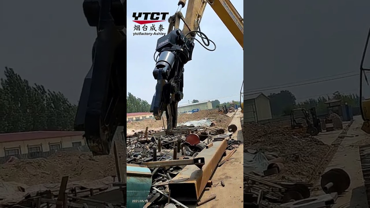 Ytct Hydraulic Metal Cutting Shear Excavator Attachments Hydraulic Shear