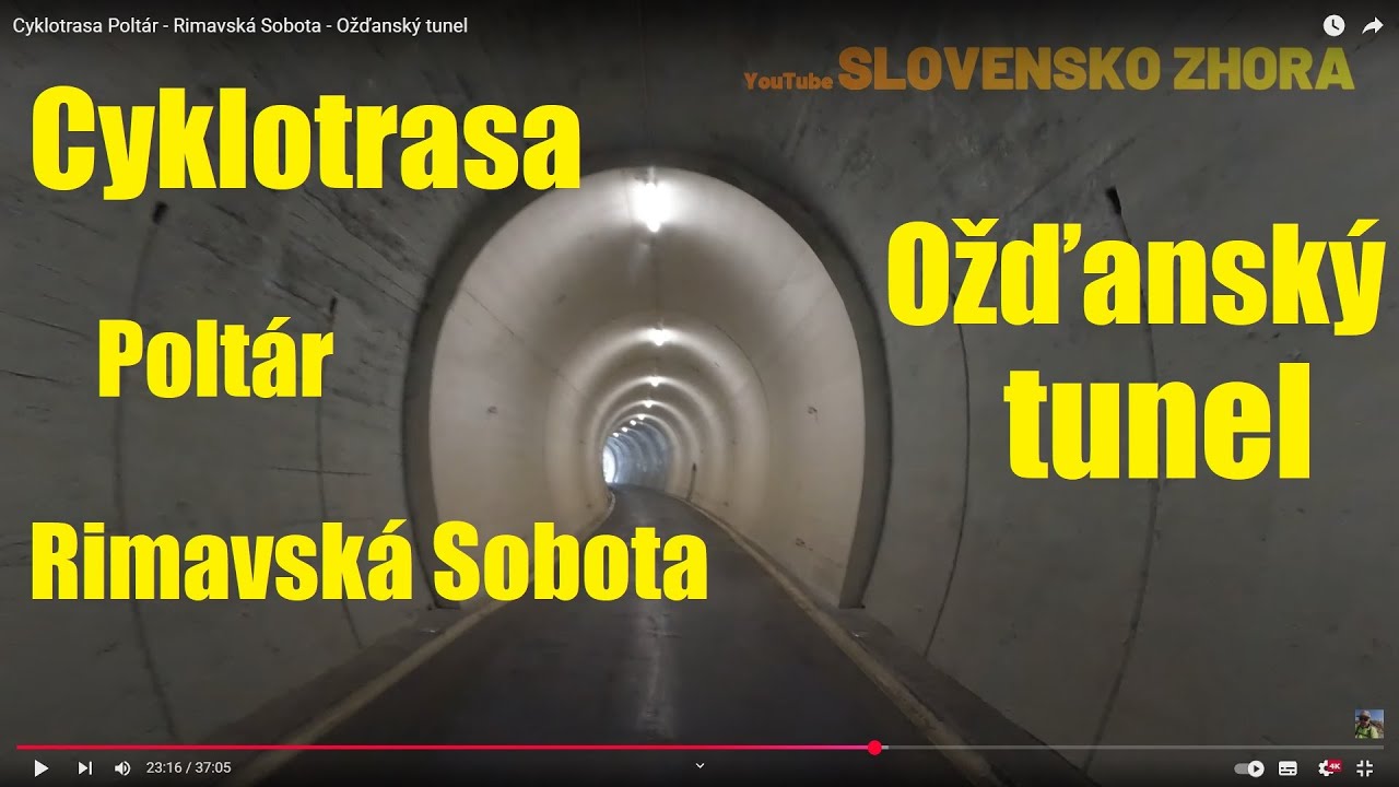 Cyklotrasa Poltár - Rimavská Sobota - Ožďanský tunel