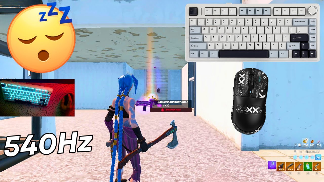 *RARE* ARCANE JINX SKIN | AULA F75 ASMR😴 Fortnite Tilted Zonewars Satisfying Gameplay😍