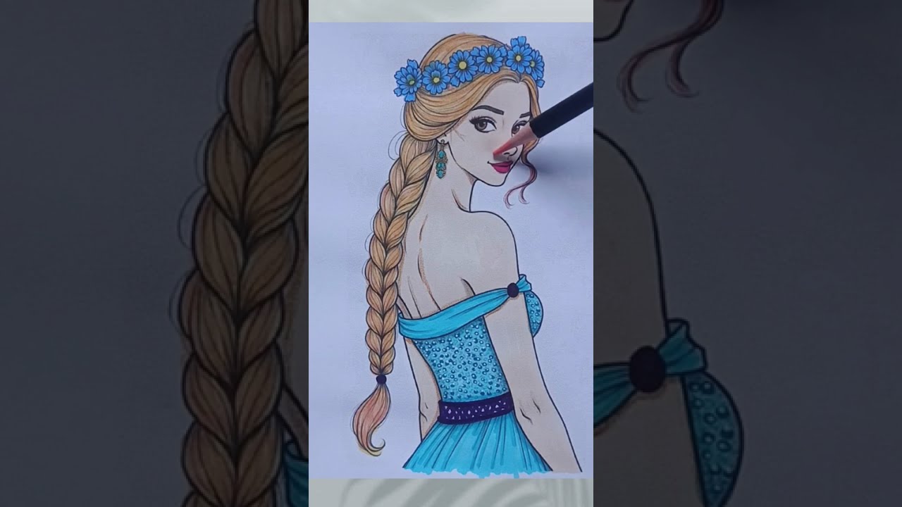 A NOT SO PERFECT COLORING OF WOMAN #coloring