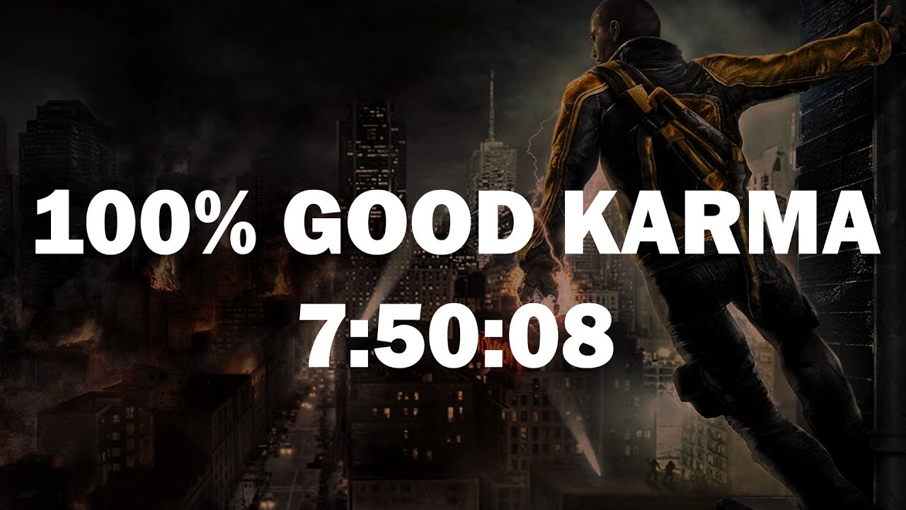InFamous 100% Good Karma Speedrun in 7:50:08