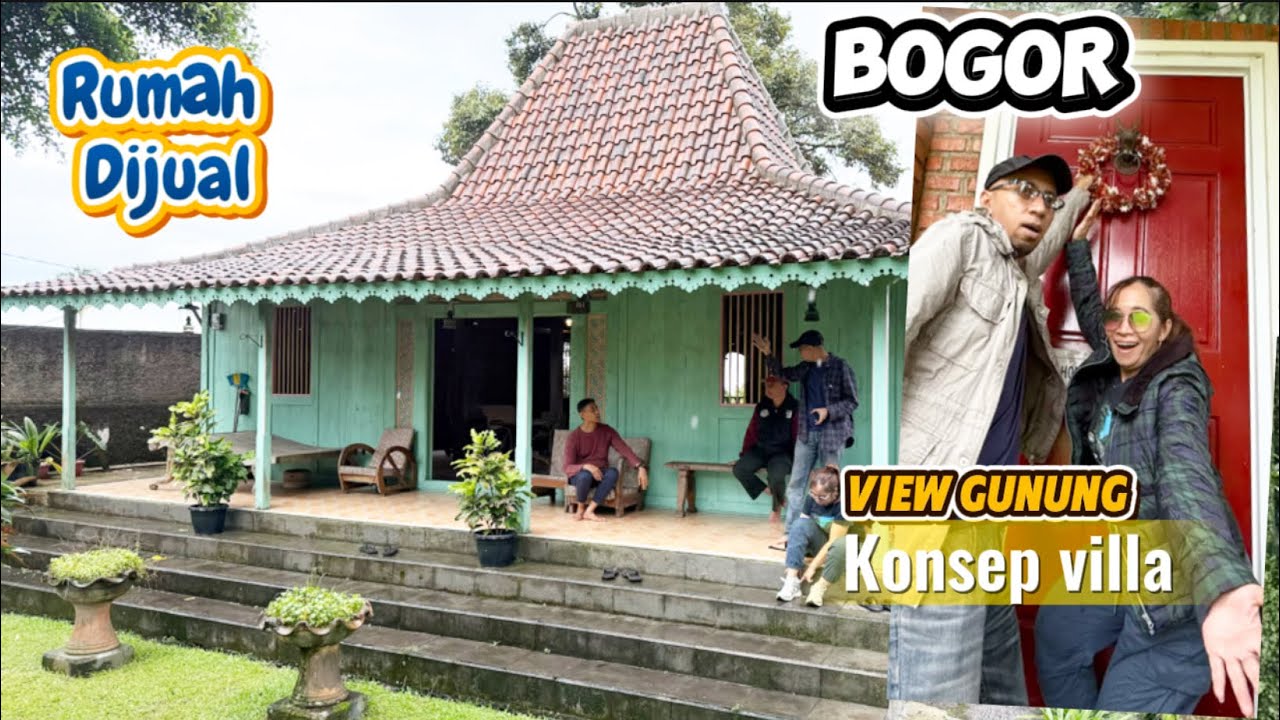 RUMAH DIJUAL DI BOGOR KONSEP VILLA  Lt 4000 M2 VIEW GUNUNG Dan DANAU PARKIRAN LUAS , LOKASI WISATA