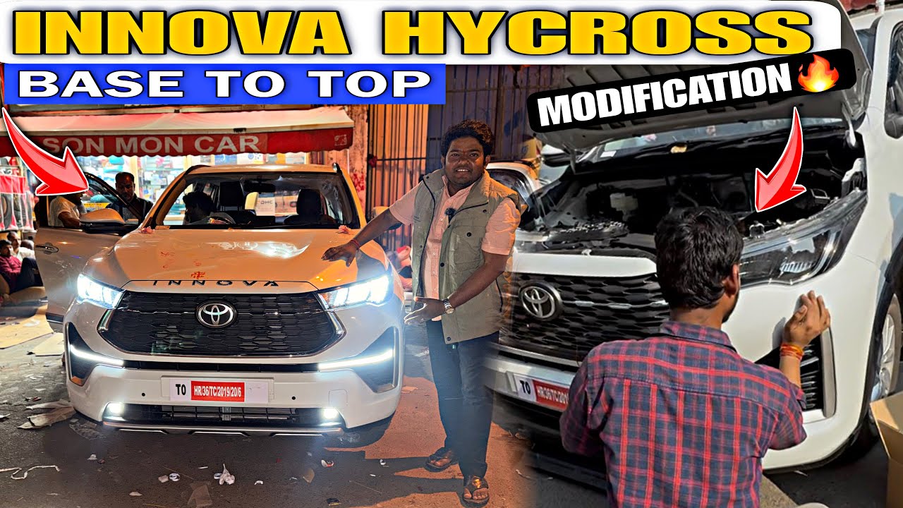 Innova Hycross Base to Top Modification🔥| Hycross Modified With Genuine Accessories