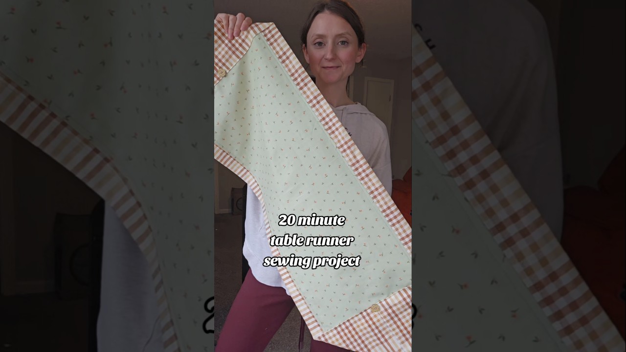 20-минутный мастер-класс по пошиву скатерти-дорожки #jennsews #мастеркласспошитью #шитье #подарок...