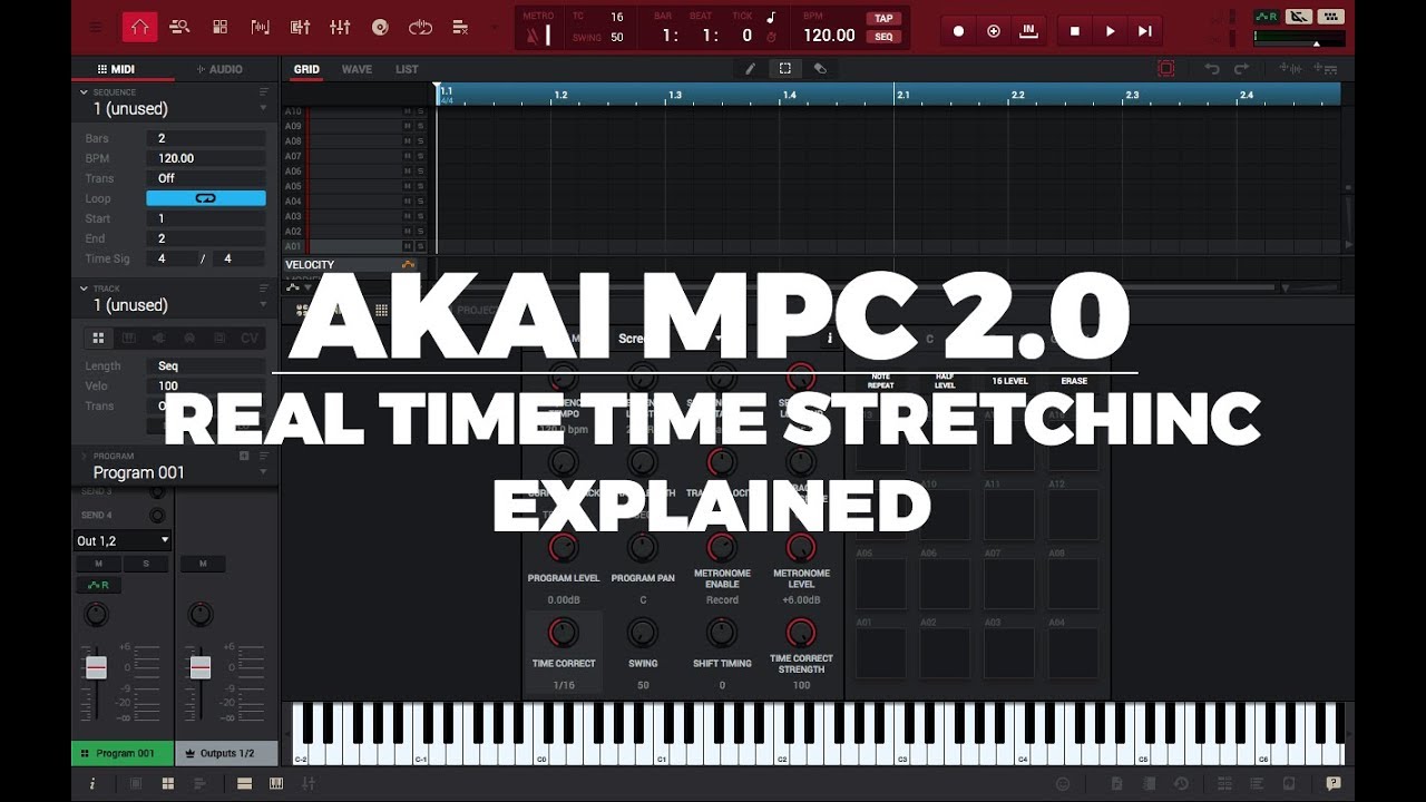 AKAI MPC 2.4 TUTORIAL | REALTIME TIME-STRETCHING EXPLAINED