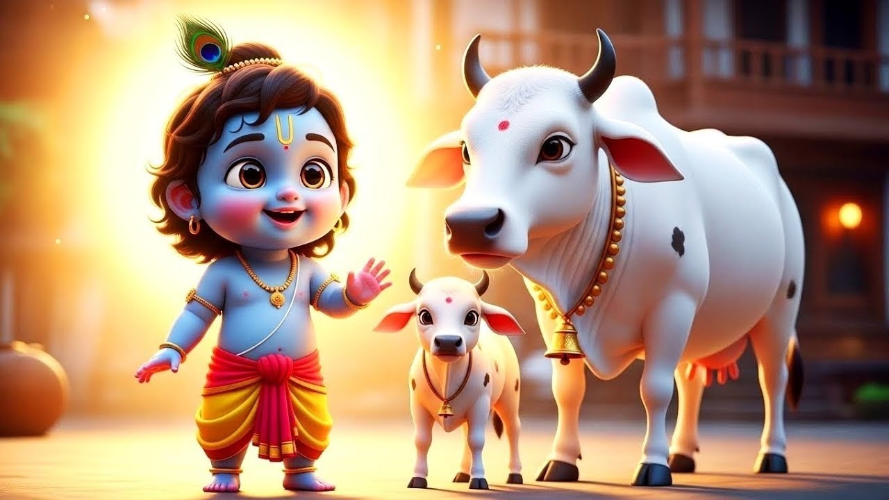 Little Krishna Song छोटी छोटी गैया - Choti Choti Gaiya Chote Chote Gwal | Krishna Song