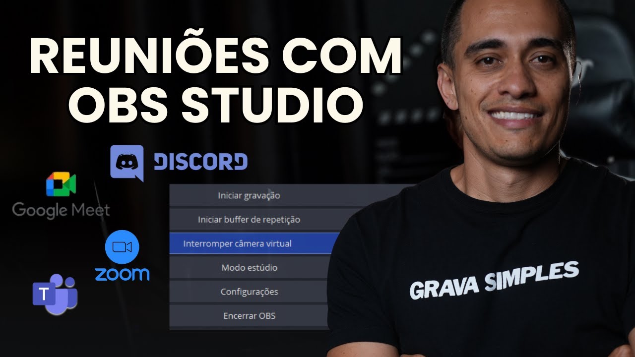 OBS STUDIO para Reuniões Profissionais