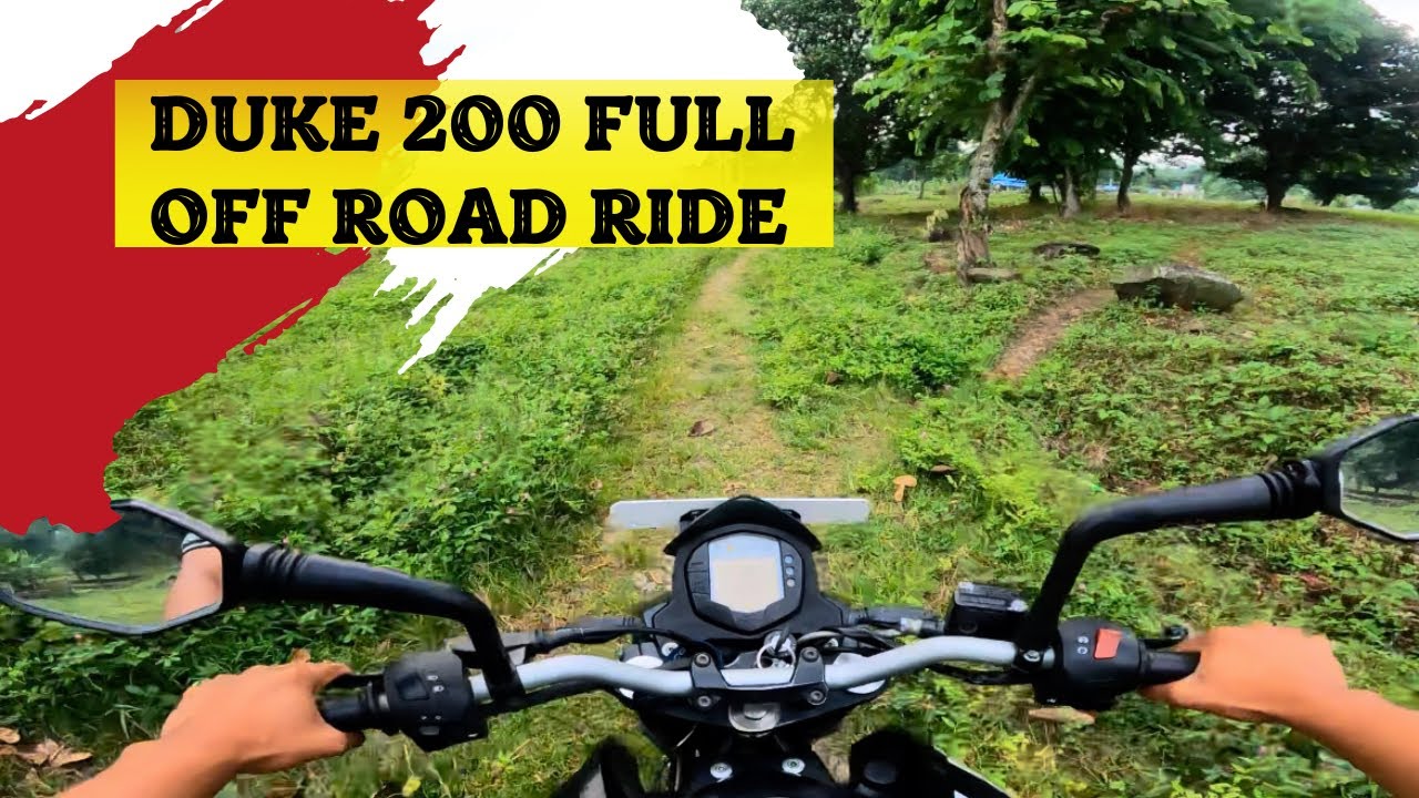 duke 200 bs4 off road ride in village 😨🔥