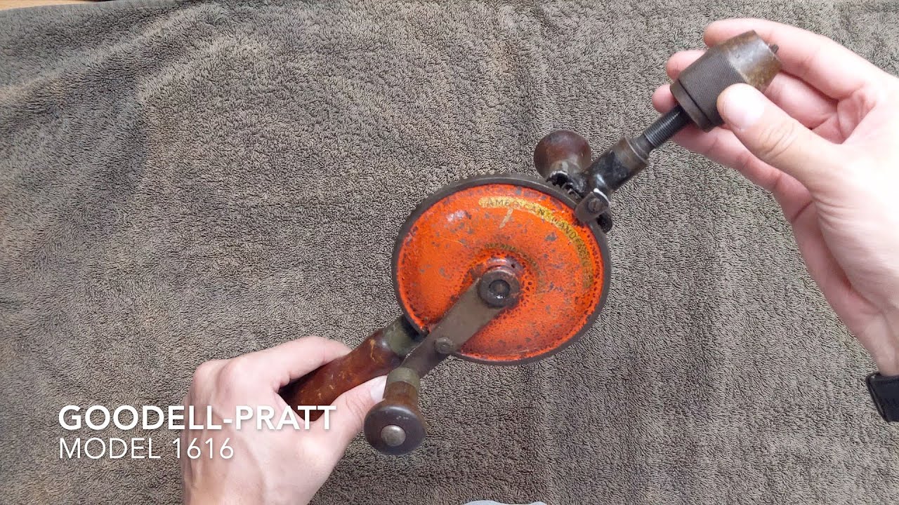 Goodell Pratt Vintage Hand Drill Restoration