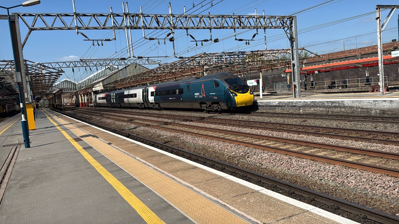 West Coast Main Line Trains at Crewe on May 15th 2025
