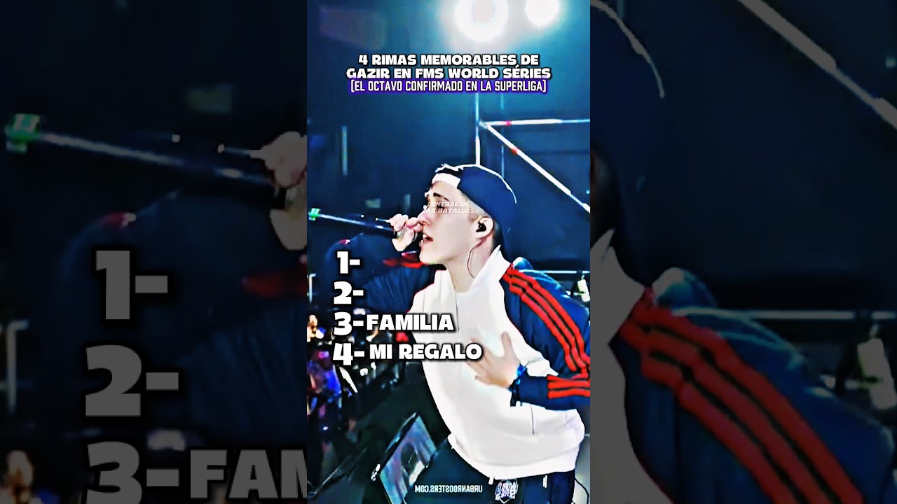4 RIMAS MEMORABLES DE GAZIR EN FMS WORLD SERIES #batallasderap #fms #rap #espa&ntilde;a #gazir