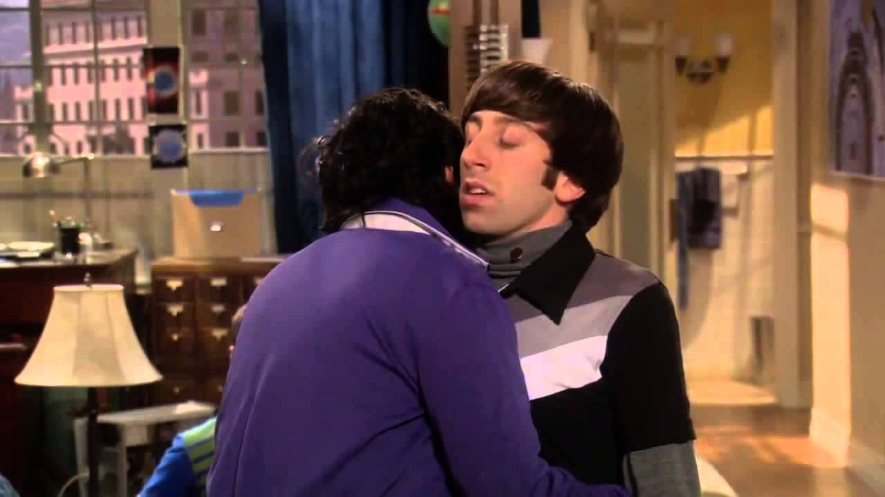 The Big Bang Theory Best Blooper Ever - Howar And Raj Fall In Love