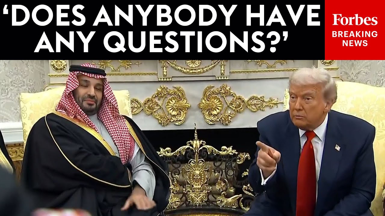 BREAKING NEWS: Trump, MBS Take Questions From Reporters In The Oval Office
