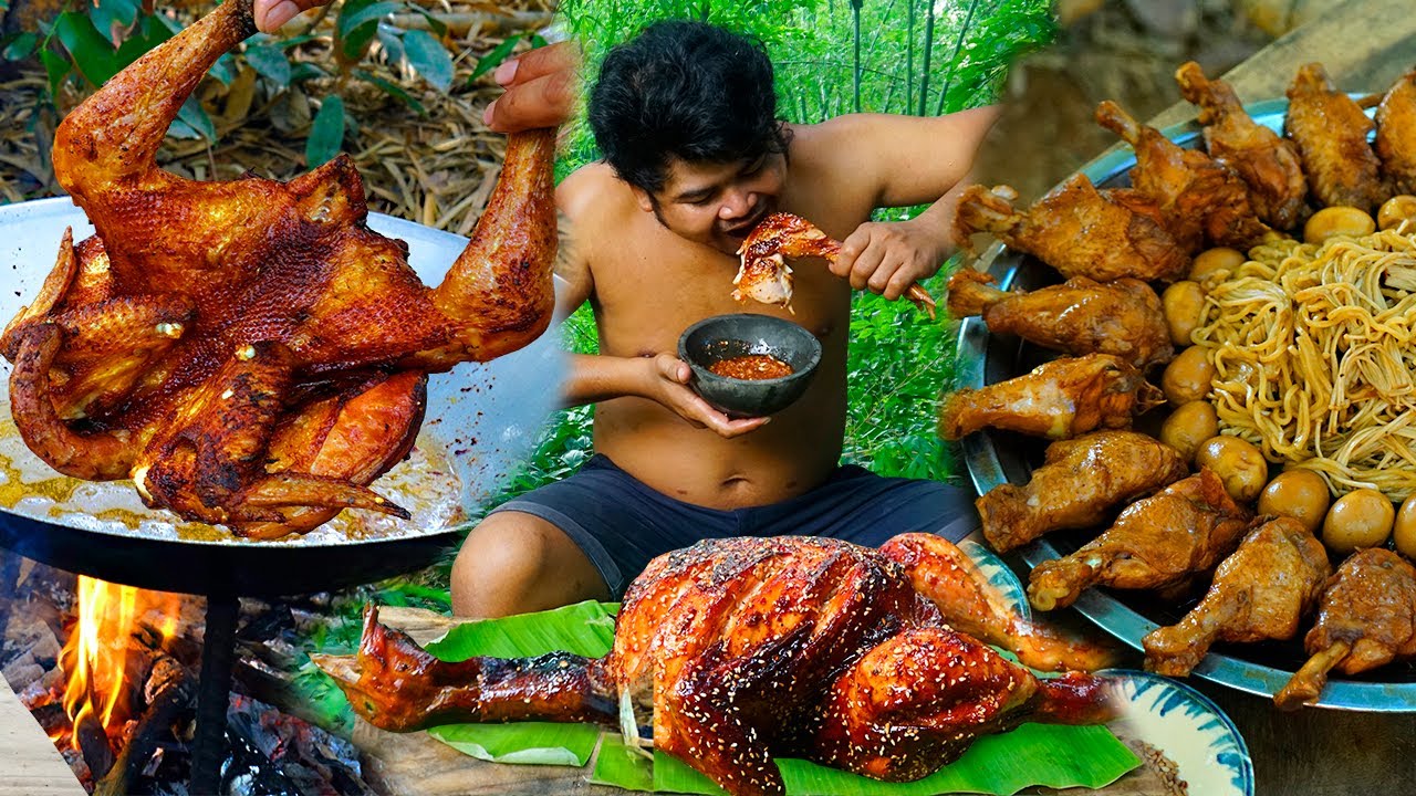 TOP 3Chicken Delicious Videos-5 Hours Chicken Dry-Grill Chicken With Hot Sauce-Steam Chicken Noodle