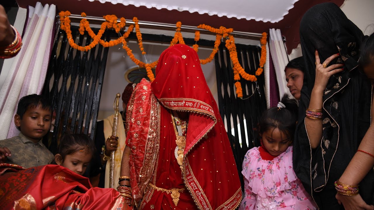 #New Bridal welcome home💃#Bahu ka Swagat #नई दुल्हन का कैसे स्वागत किया गया ससुराल में💃 #bidai #fyp😍