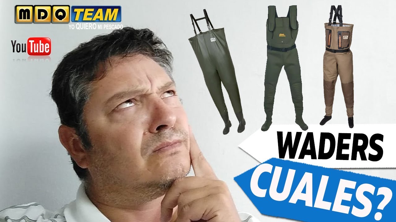 Tipos de waders: neoprene - pvc - nylon - respirables