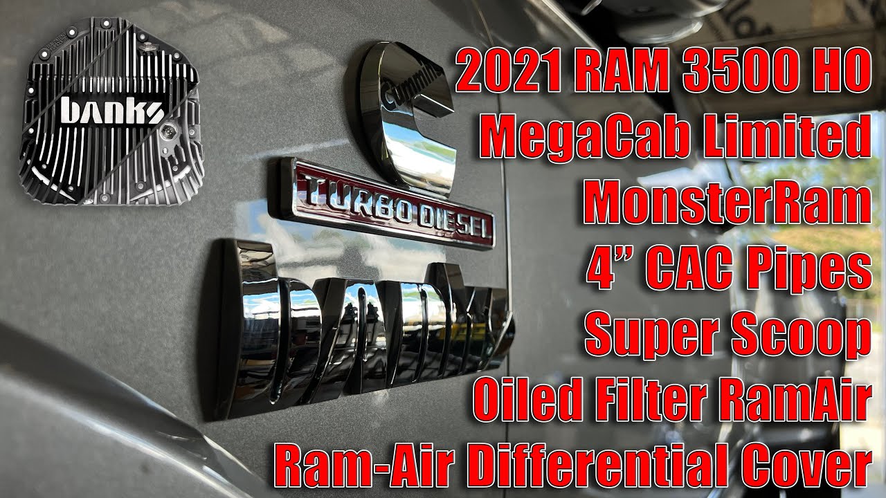 2021 #RAMTrucks 3500 H.O. with full #BanksPower Upgrades! Banks Ram-Air Differential Cover Install!