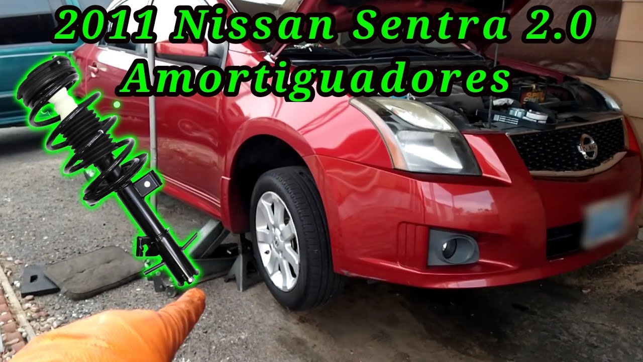 2011 Nissan Sentra Cómo cambiar los amortiguadores de enfrente (How to change front shock absorbers)
