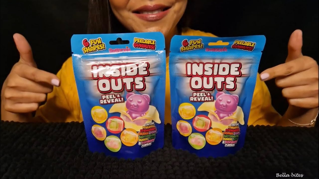 ASMR taste testing | Inside Outs Peel & Reveal Gummies