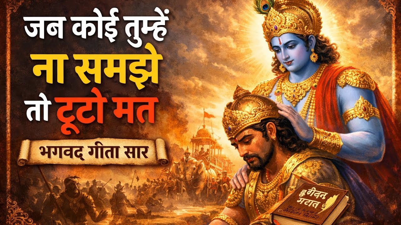 जब कोई तुम्हें ना समझे तो टूटो मत Bhgwat Geeta Saar 🙏🏻🙏🏻🙏🏻🙏🏻
