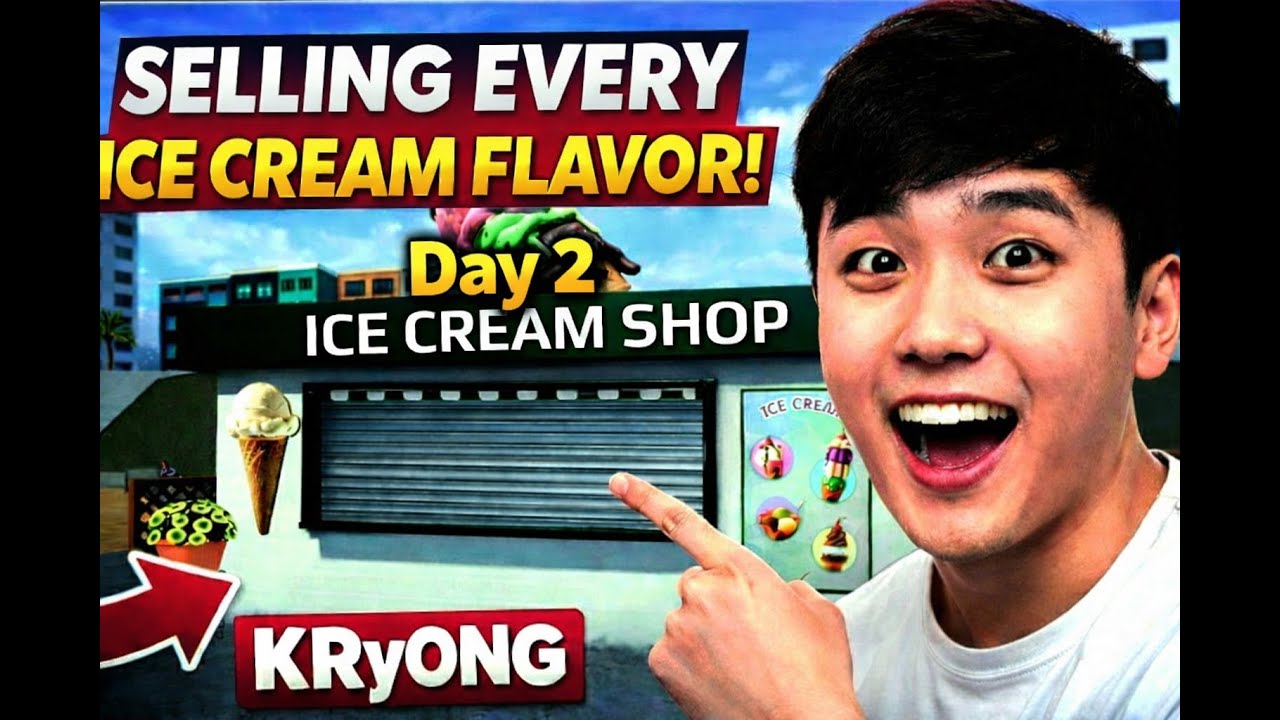 Selling every ice cream flavour 😎🥶
