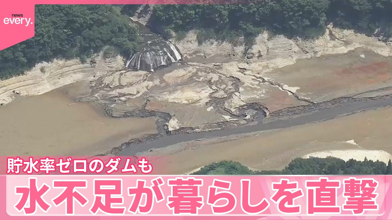 【水不足】貯水率ゼロのダムも…  田んぼが「甲羅みたいに」新米がピンチ