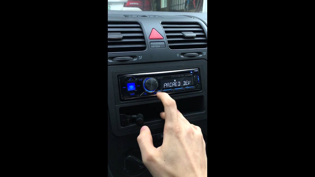 Alpine radio Bluetooth connection fix