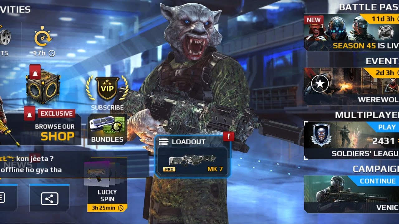 Modern Combat 5 WHITE WEREWOLF