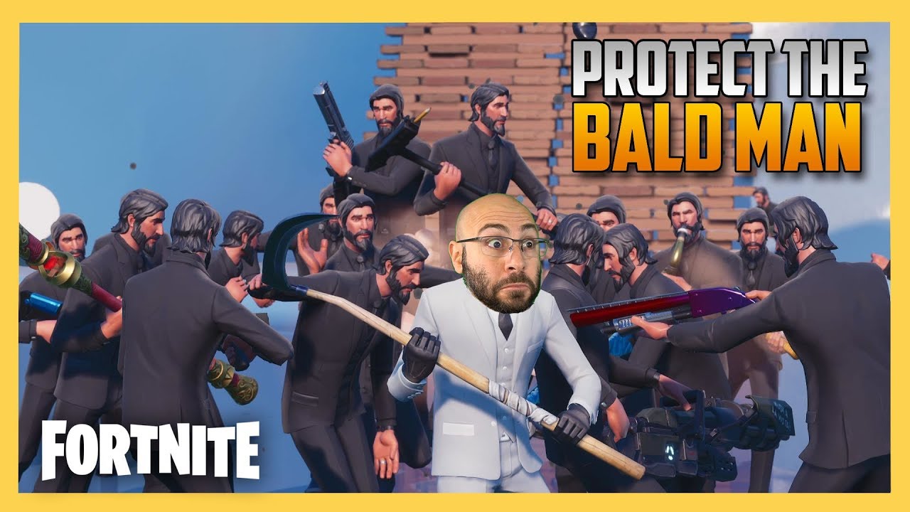 Protect The Bald Man! Fortnite Custom Matchmaking Minigame