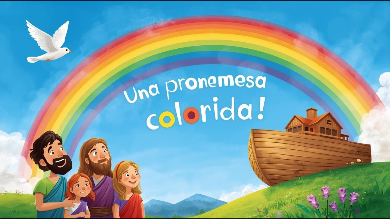 ¡El primer arcoíris del mundo! 🌈🕊️ | Noé sale del Arca |