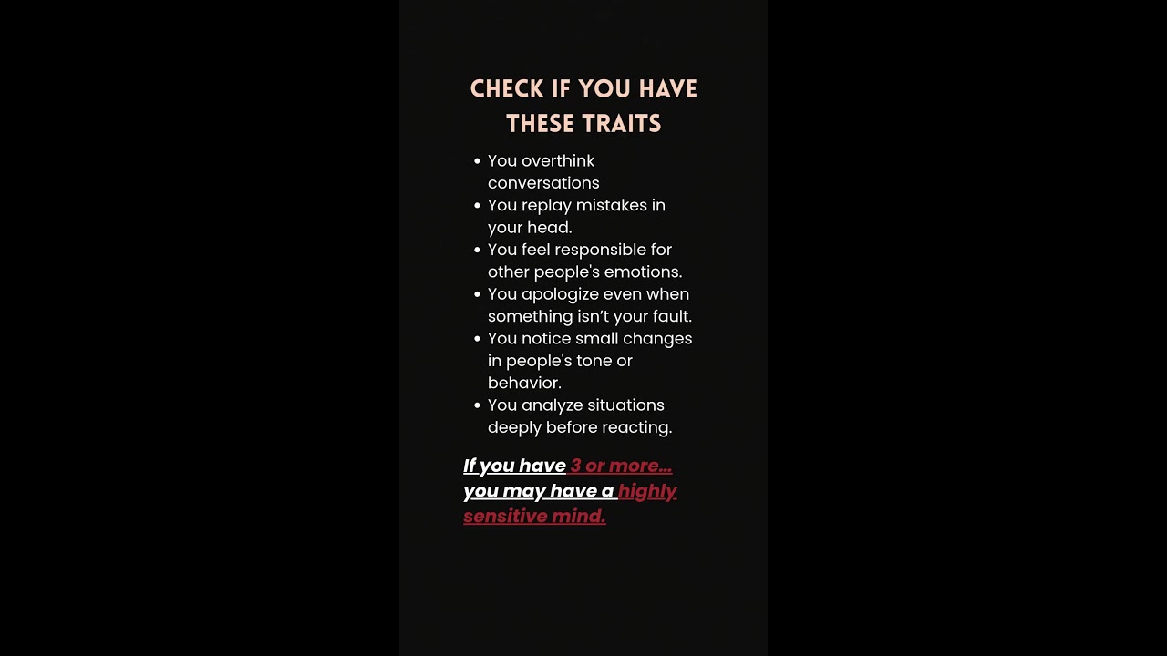 Check If You Have These Traits #psychologyfacts#overthinking #personalitytraits #psychologytips